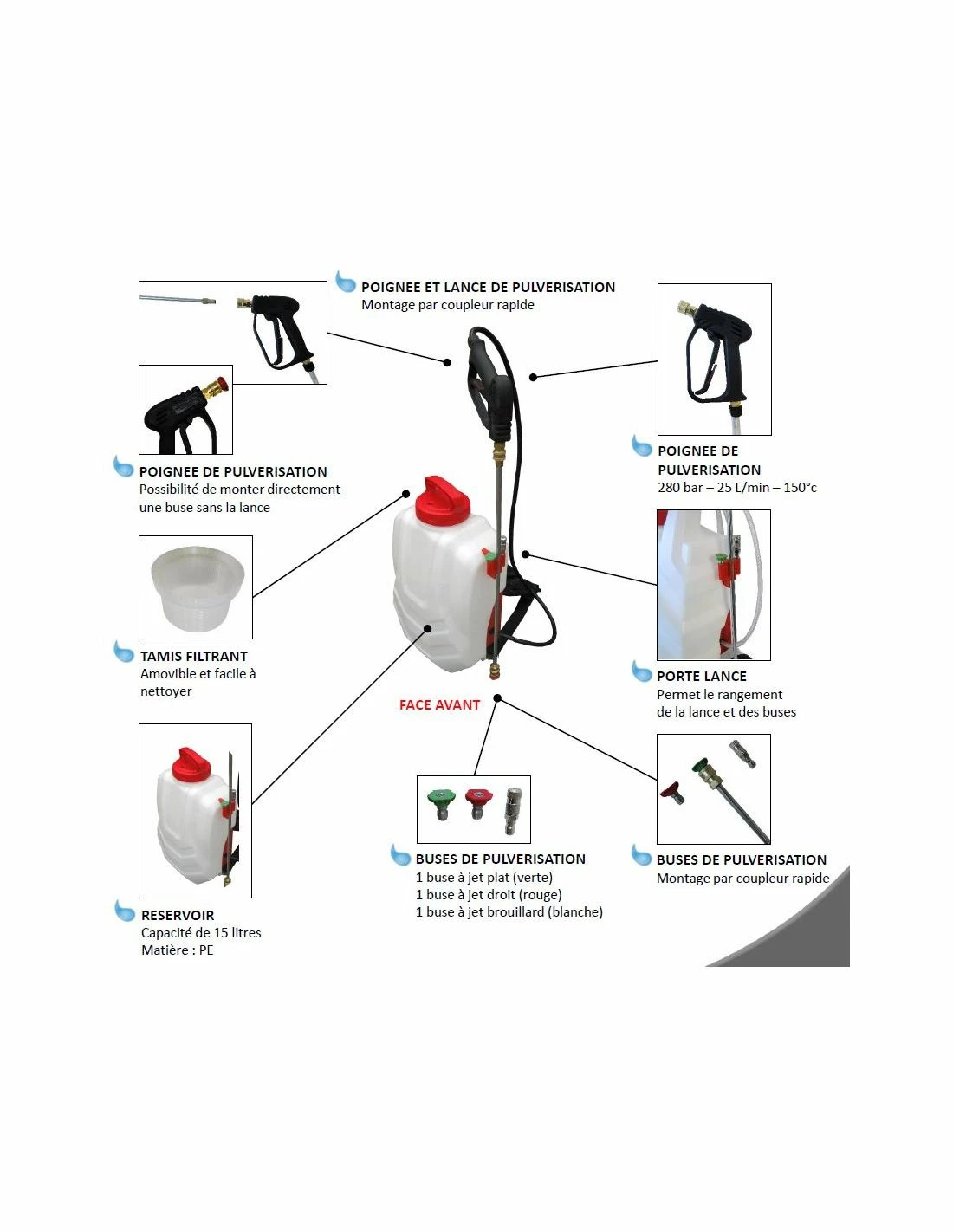 Pulvérisateur à Dos électrique Professionnel Autonome DORSAL SPRAYER 10 Pulvérisateur à Dos électrique Professionnel Autonome DORSAL SPRAYER – Image 8