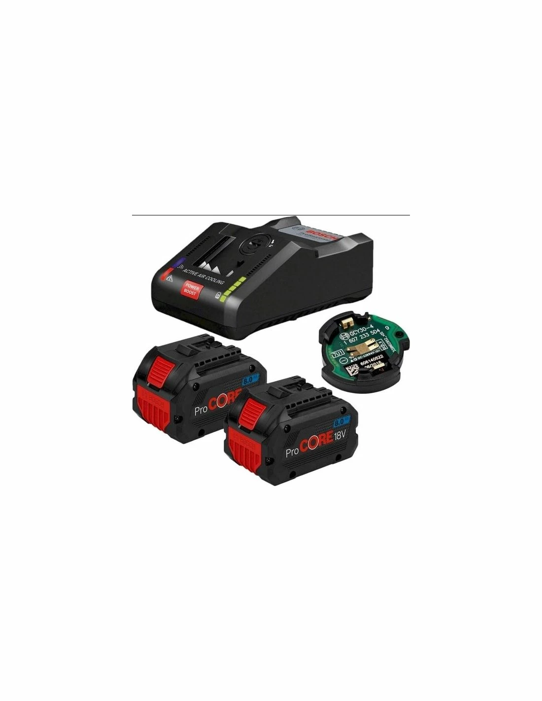 Set De Démarrage Bosch Procore 2 Batteries 8AH + GAL18V-160C 1600A016GP 3 Set De Démarrage Bosch Procore 2 Batteries 8AH + GAL18V-160C 1600A016GP